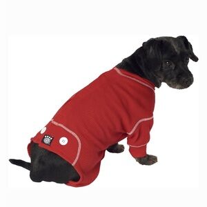 PetRageous Red Dog Flannel Pajamas, Medium